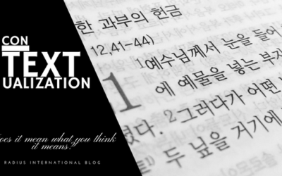 Contextualization…Does it mean what you think it means?